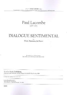 Lacombe, P: Dialogue Sentimental for flute, bassoon