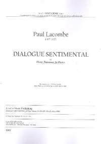 Lacombe, P: Dialogue Sentimental for flute, bassoon