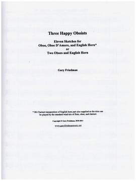 Friedman, G W: 3 Happy Oboists