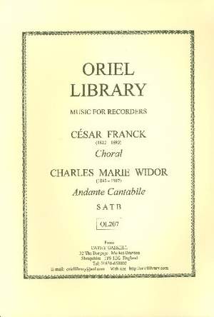 Franck, C: Choral and Andante Cantabile (Widor)