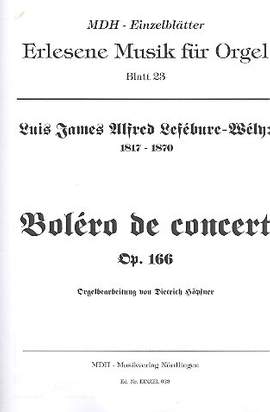 Lefebure-Wely, L J A: Boléro de concert op.166