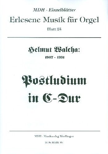 Walcha, H: Postludium C-Dur