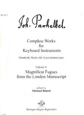 Pachelbel, J: Complete Works for Keyboard Instruments vol.5