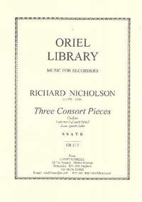 Nicholson, R: 3 Concert Pieces for 5 recorders
