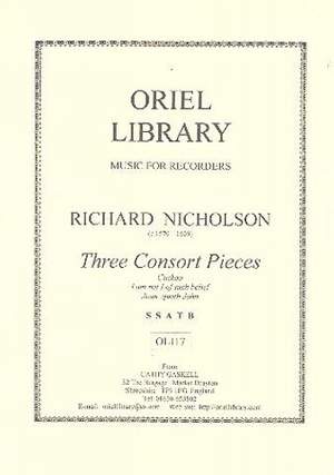 Nicholson, R: 3 Concert Pieces for 5 recorders