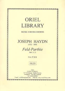 Haydn, J: Feld-Parthie Hob.II:23 for 5 recorders (SATBB)