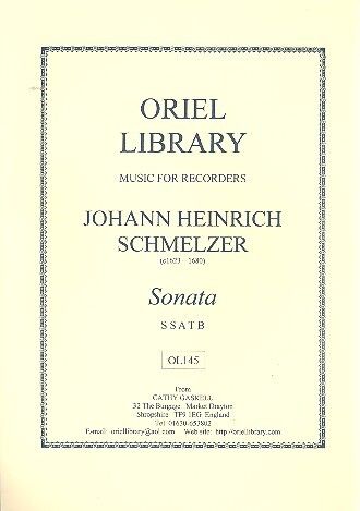 Schmelzer, J H: Sonata