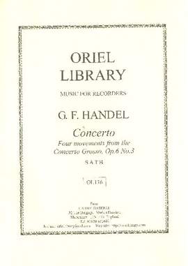 Handel, G F: 4 Movements from the Concerto grosso op.6,3