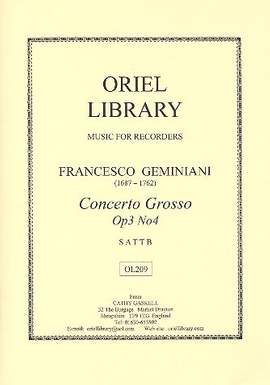 Geminiani, F: Concerto grosso op.3,4