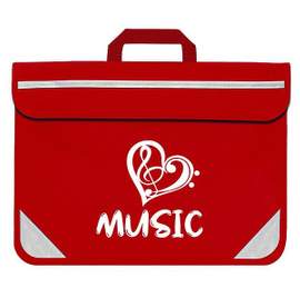 Music Bag Duo Heart Royal Red