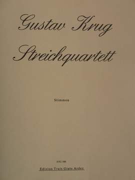 Krug, G: Streichquartett h-Moll