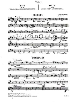 Atterberg, K M: Suite op.19,1