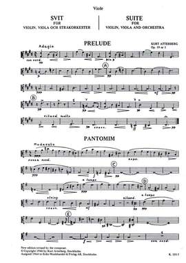 Atterberg, K M: Suite op.19,1