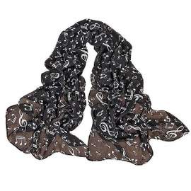 Chiffonschal 'Sinfonie' (schwarz-weiß)
