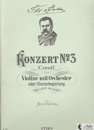 Aulin, T: Konzert c-Moll op.14 Nr.3