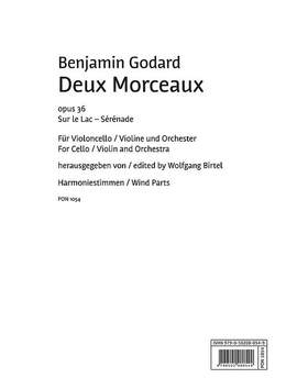 Godard, B: Deux Morceaux op.36 - Sur le Lac - Sérénade