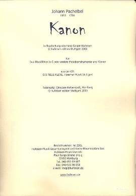 Pachelbel, J: Kanon