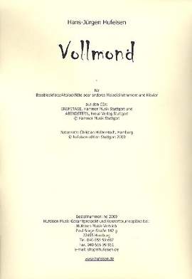 Hufeisen, H: Vollmond für Blockflöte