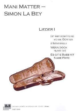 Matter, M: Lieder Band 1