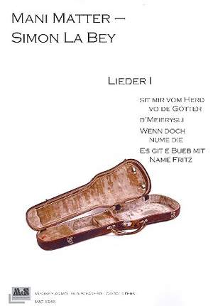 Matter, M: Lieder Band 1