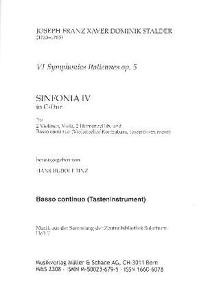 Stalder, J: Sinfonia C-Dur Nr.4