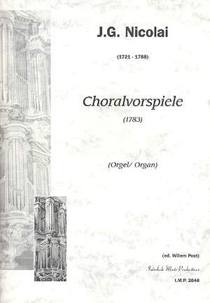 Nicolai, J G: Choralvorspiele