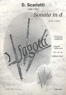 Scarlatti, D: Sonate d-Moll K52 für 4 Fagotte