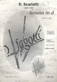 Scarlatti, D: Sonate d-Moll K52 für 4 Fagotte