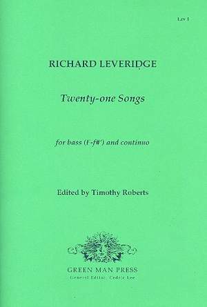 Leveridge, R: 21 Songs for bass and Bc