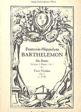 Barthelemon, F: 6 Duets op.8 vol.1 (nos.1-2)