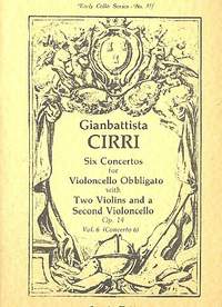 Cirri, G B: Concerto op.14,6 for violoncello