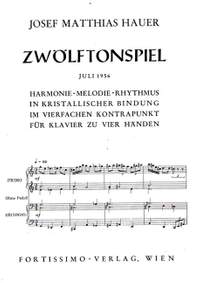 Hauer, J M: Zwölftonspiel Juli 1956