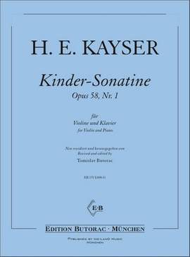Kayser, H E: Kinder-Sonatine op.58,1