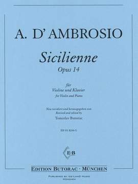 D'Ambrosio, A: Sicilienne op. 14
