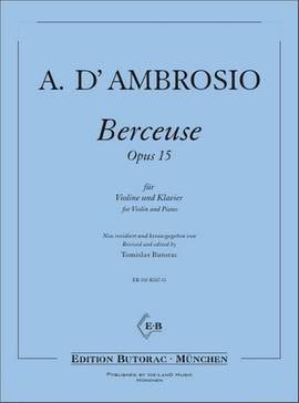 D'Ambrosio, A: Berceuse op.15