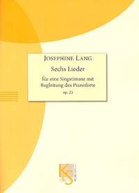 Lang, J: Sechs Lieder op.25