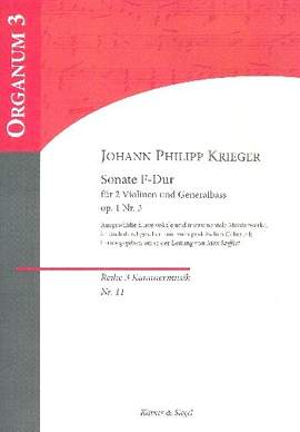 Krieger, J P: Sonate F-Dur op.1,3