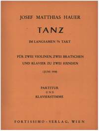 Hauer, J M: Tanz im langsamen 3/4 Takt