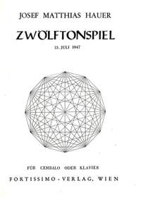 Hauer, J M: Zwölftonspiel 13. Juli 1947
