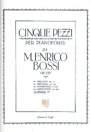 Bossi, M E: Studio op.137,5
