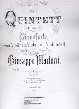 Martucci, G: Quintett C-Dur op. 45