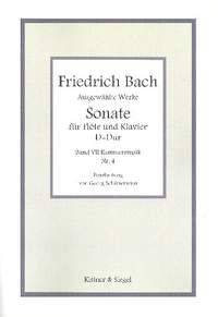 Bach, J C F: Sonate D-Dur