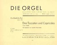 Muffat, G: 3 Toccaten und Capriccios band 2