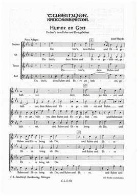 Haydn, J: Du bist's dem Ruhm und Ehre gebührt