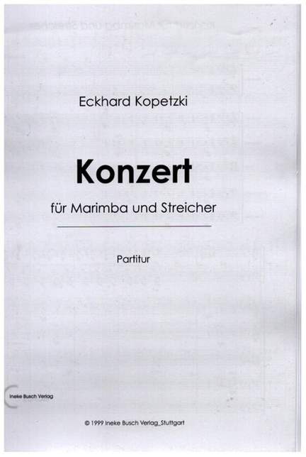 Kopetzki, E: Konzert
