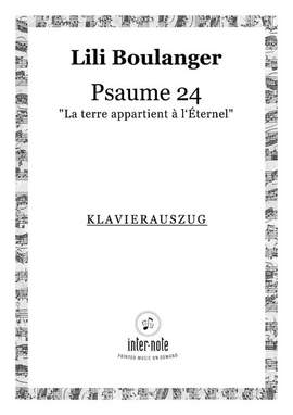 Boulanger, L: Psalm 24 'La terre appartient à l'Éternel'