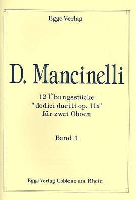 Mancinelli, D: 12 Übungsstücke op.11a Band 1