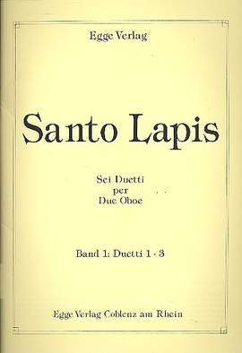 Lapis, S: 6 Duetti Band 1 (Nr.1-3)
