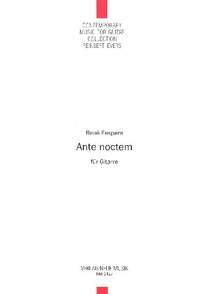 Eespere, R: Ante noctem