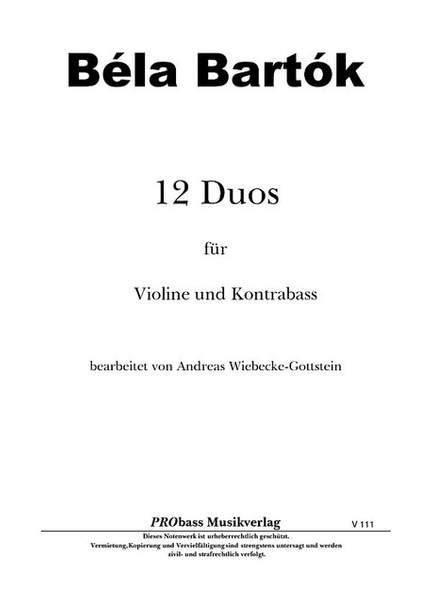 Bartók, B: 12 Duos
